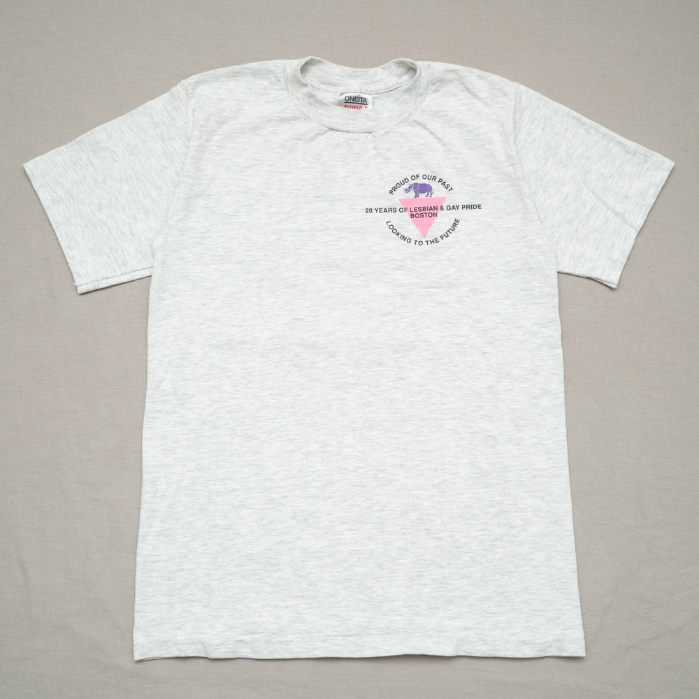 Vintage 90s 20 Years Lesbian & Gay Pride Boston Looking to the future T Shirt M‎